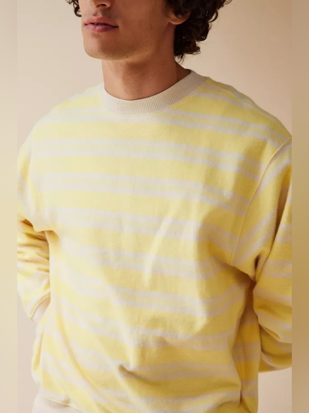 Urban Outfitters Reverse Stripe Patterned Crew Neck